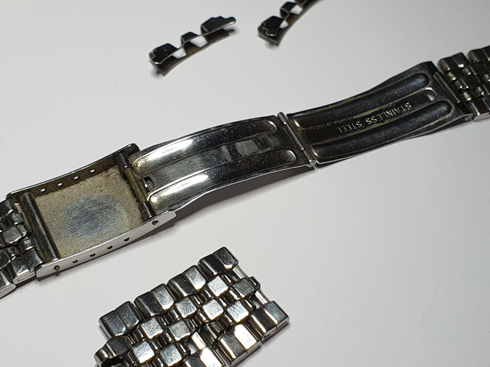 vintage ENICAR watch bracelet from Divers Enicar 18 mm lug DAMAGED