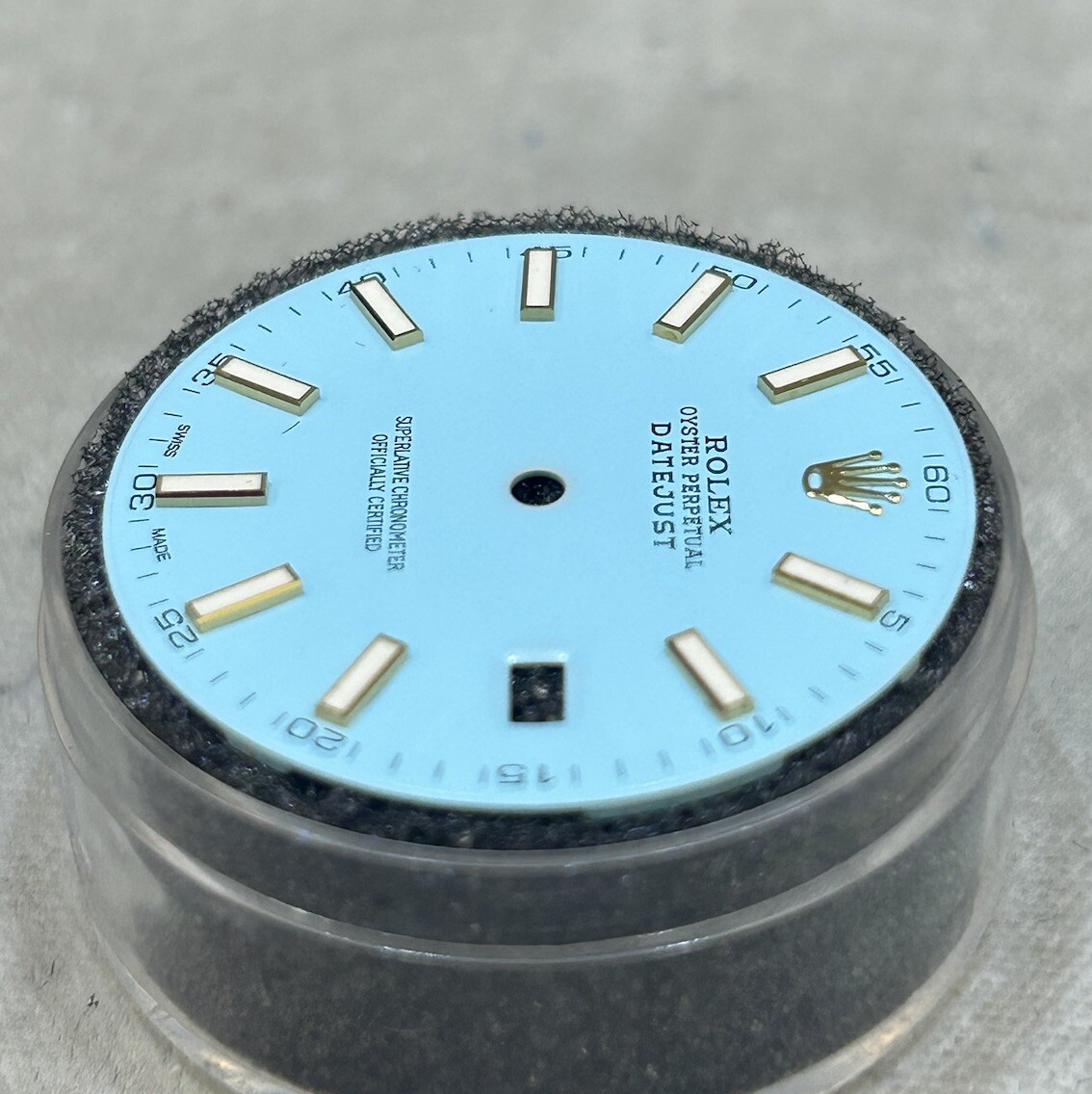 Rolex 41mm Datejust Custom Light Blue Index Dial For Model 126333 & 126303 MINT