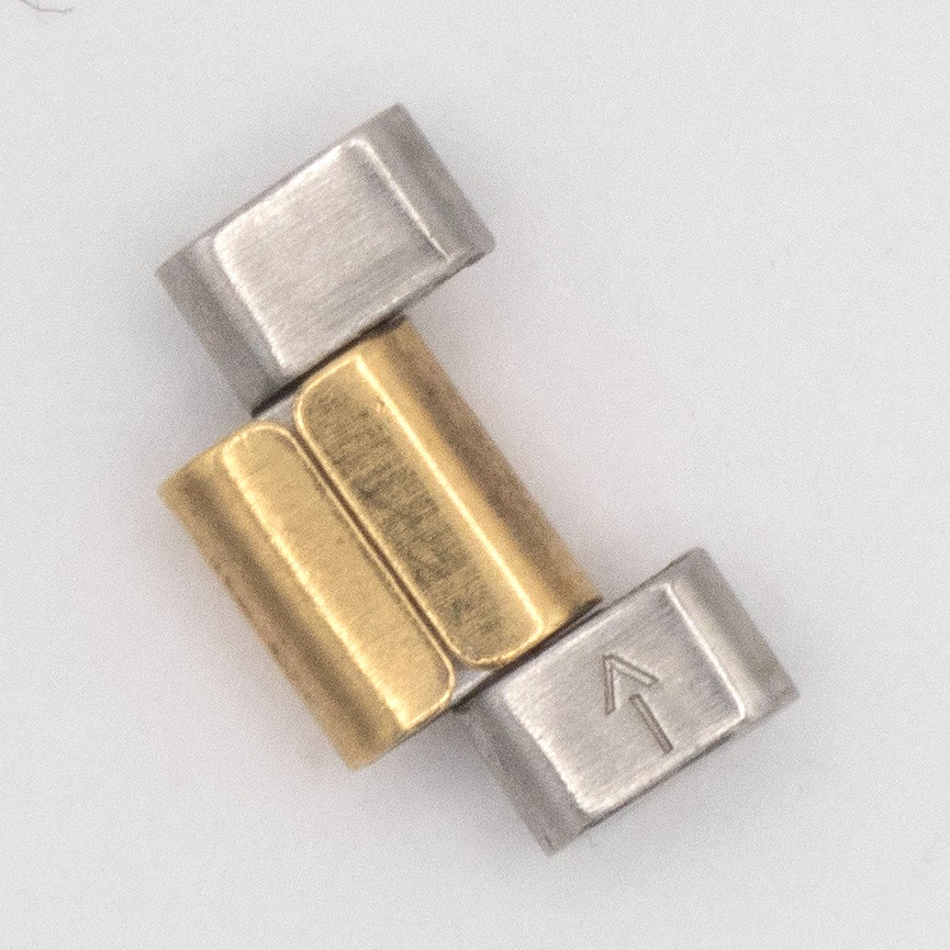 TAG Heuer 2000 Ladies 11 mm 3 Link Goldtone & S/S Bracelet Sizing Link