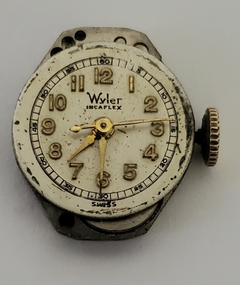 Wyler Incaflex 17 Jewels Ladies Watch Movement for Parts