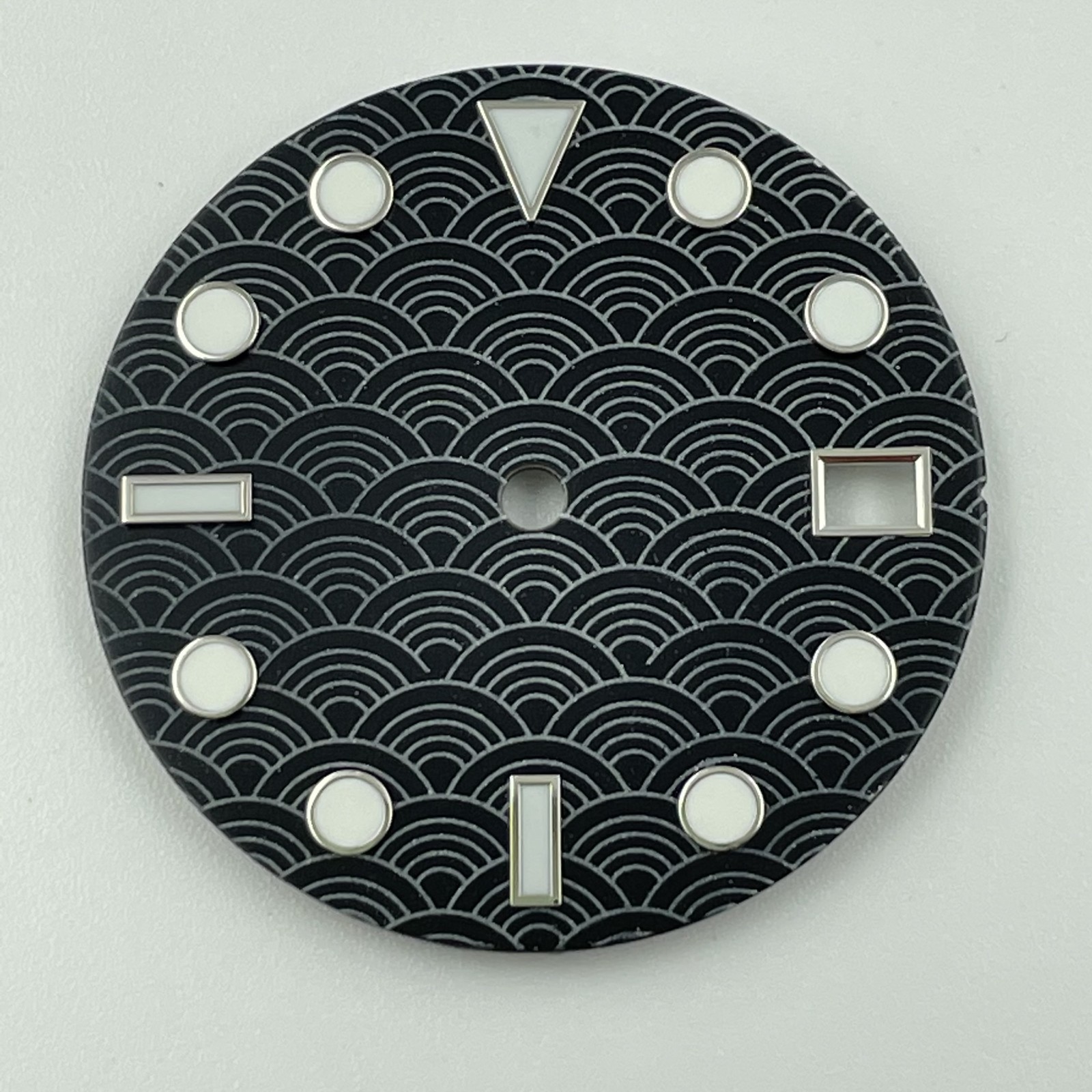 NH35 Fish Scale Dial 28.5mm Green Luminous for NH35/36 Movement Watch Accessorie
