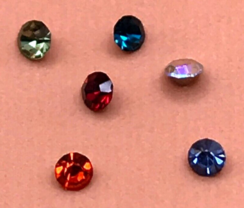 6 Asst. Colors Sport Watch Bezel Universal Jewel Replacement for White Dot Pip