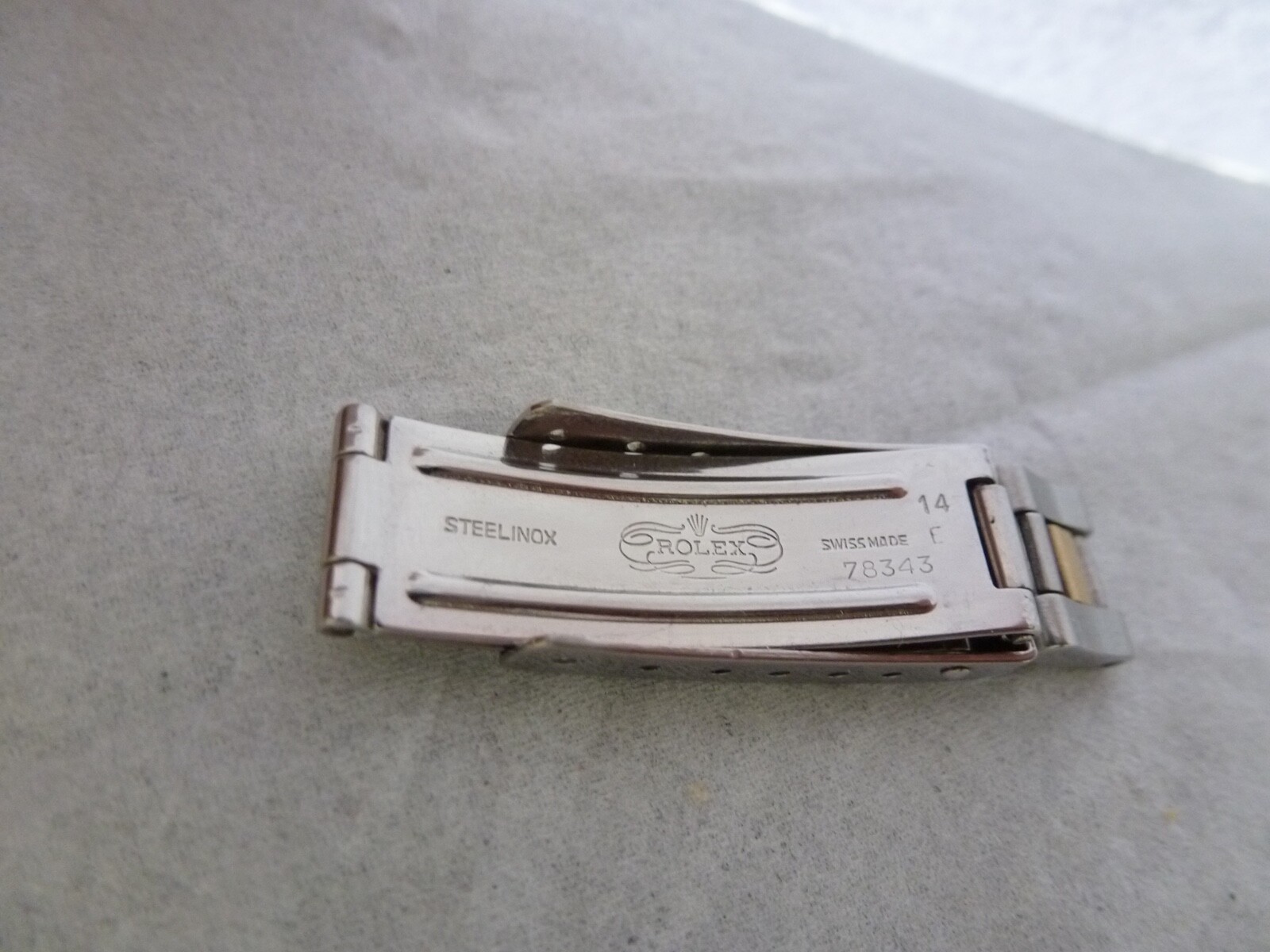 Vintage Genuine Rolex Datejust 78343-14 11mm Buckle used Watch Bracelet 13mm