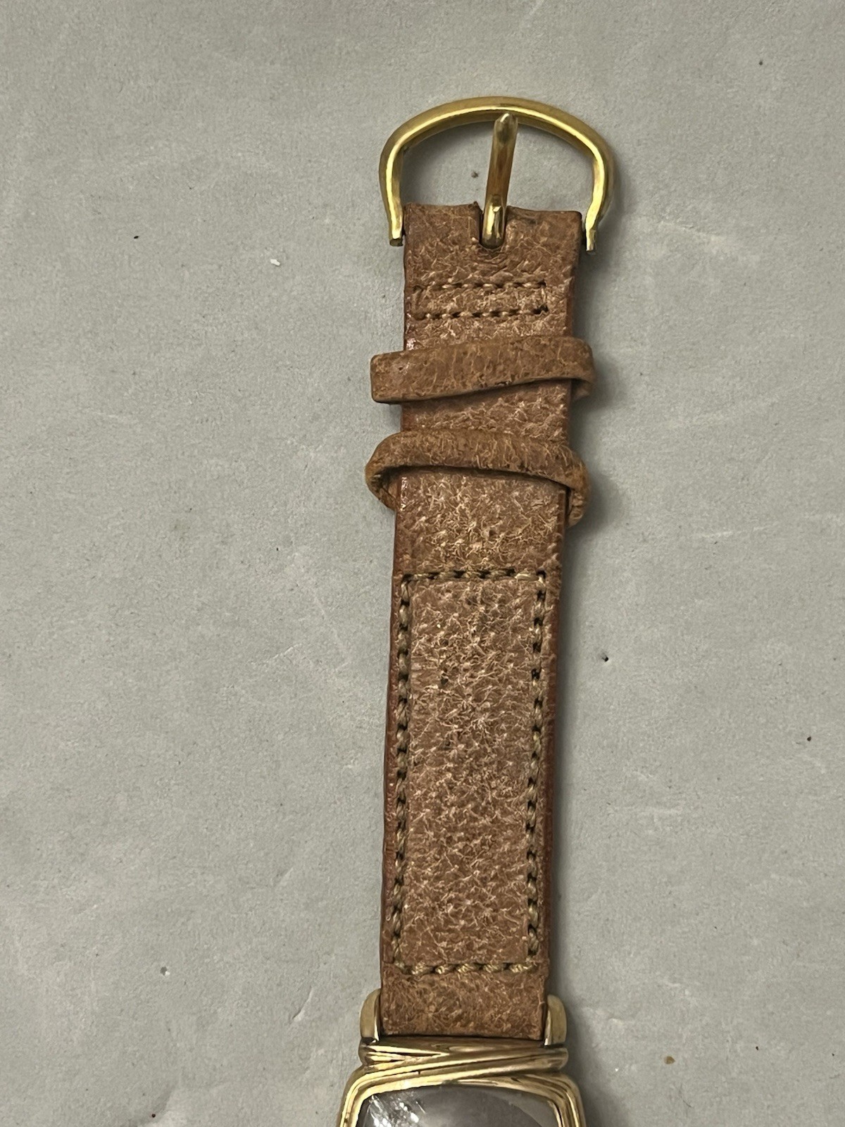 Vintage 10K RGP MASTER SUTTON Empty Watch Case & Pigskin Leather Band