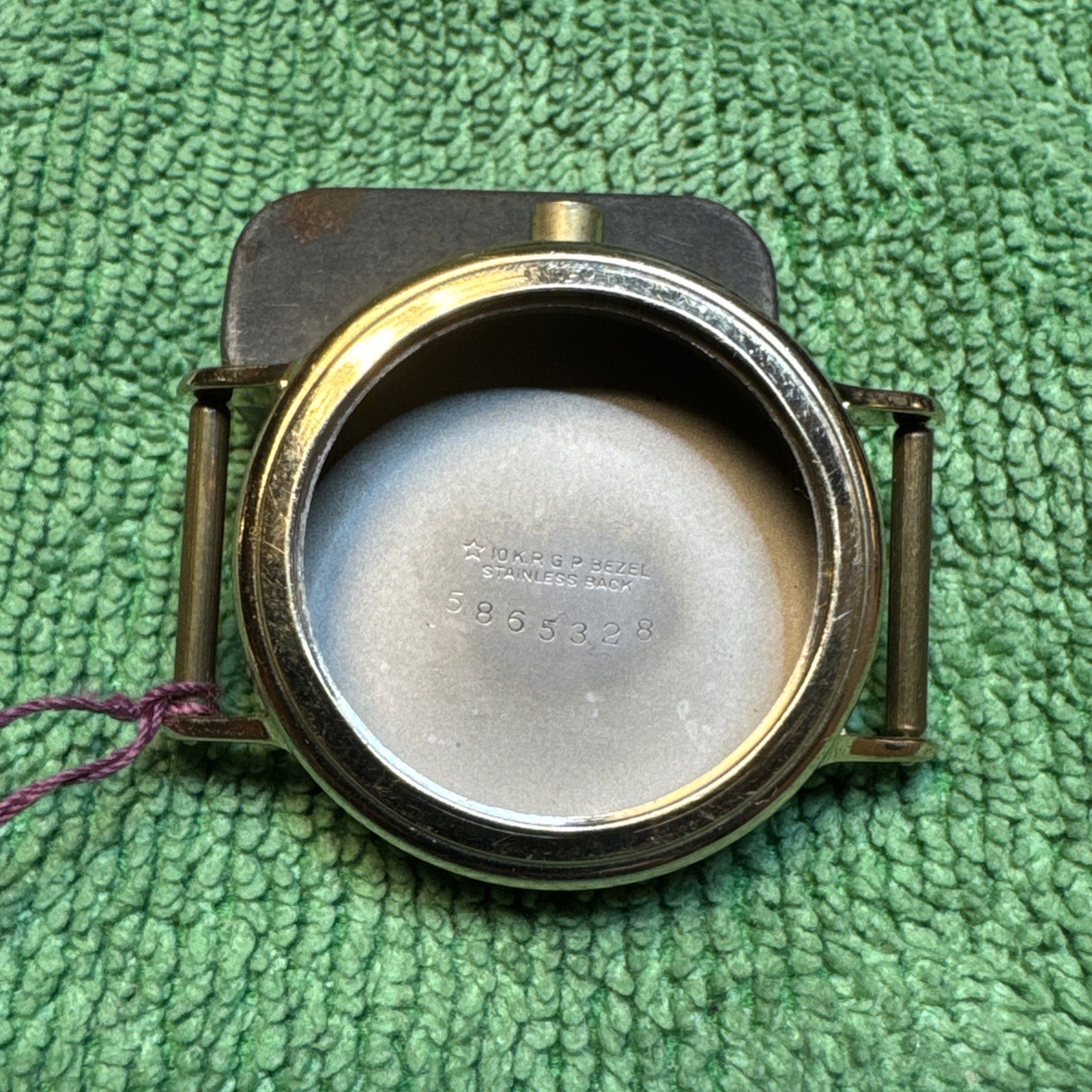 Vintage NOS Star Watch Case Co 31mm 10K Rolled Gold Bezel Stainless Back