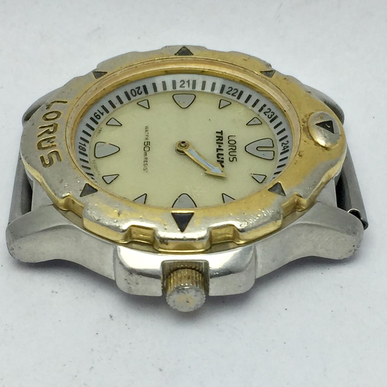 Lorus Tri Lum V851-6130 Quartz Diver Vintage Watch for Parts WLD676NRZ3