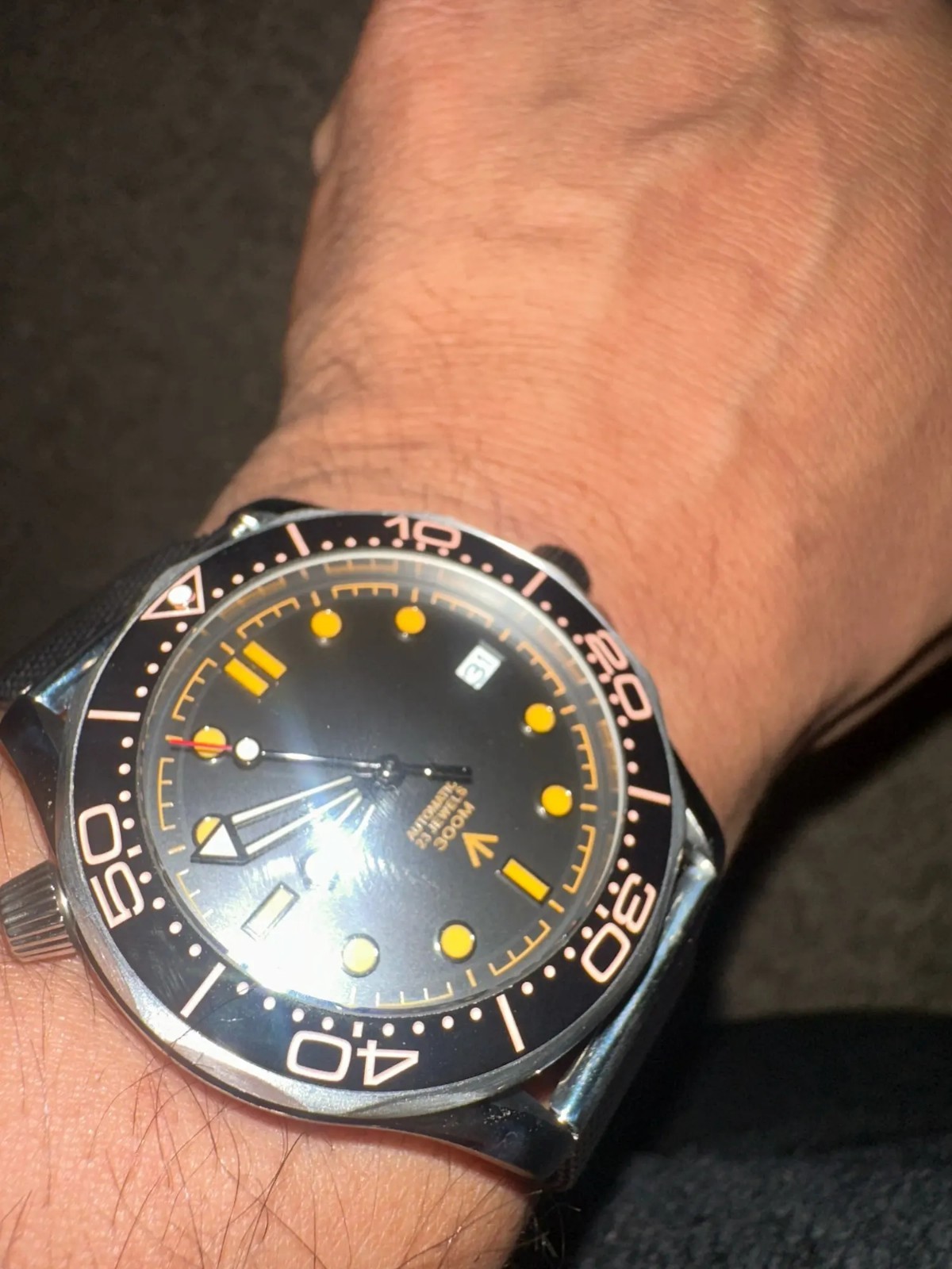 Luminous Watch Hands 9.4x13x17mm Retro Style For NH35 NH36 8205 8215 Movement