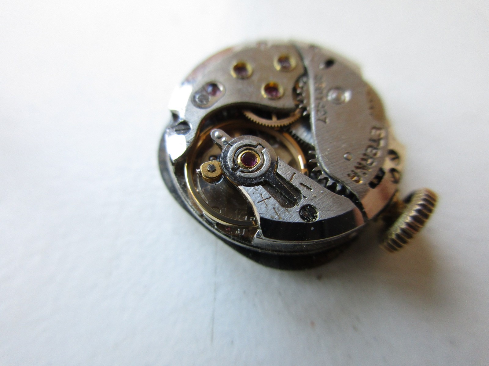 Eterna cal. 1418U Swiss vintage watch movement – running