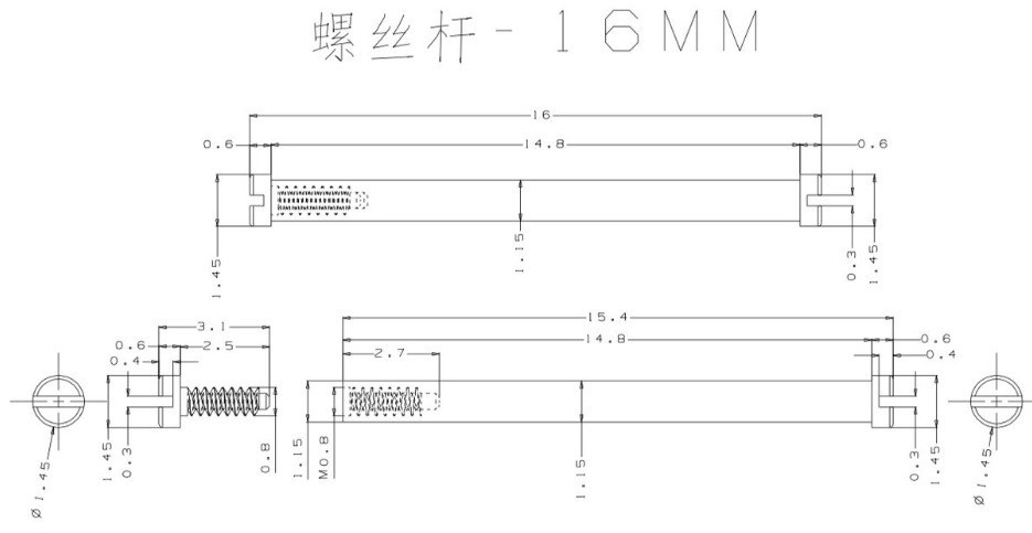 Screws fit to Tiffny Lady Watches Bracelet Links size: