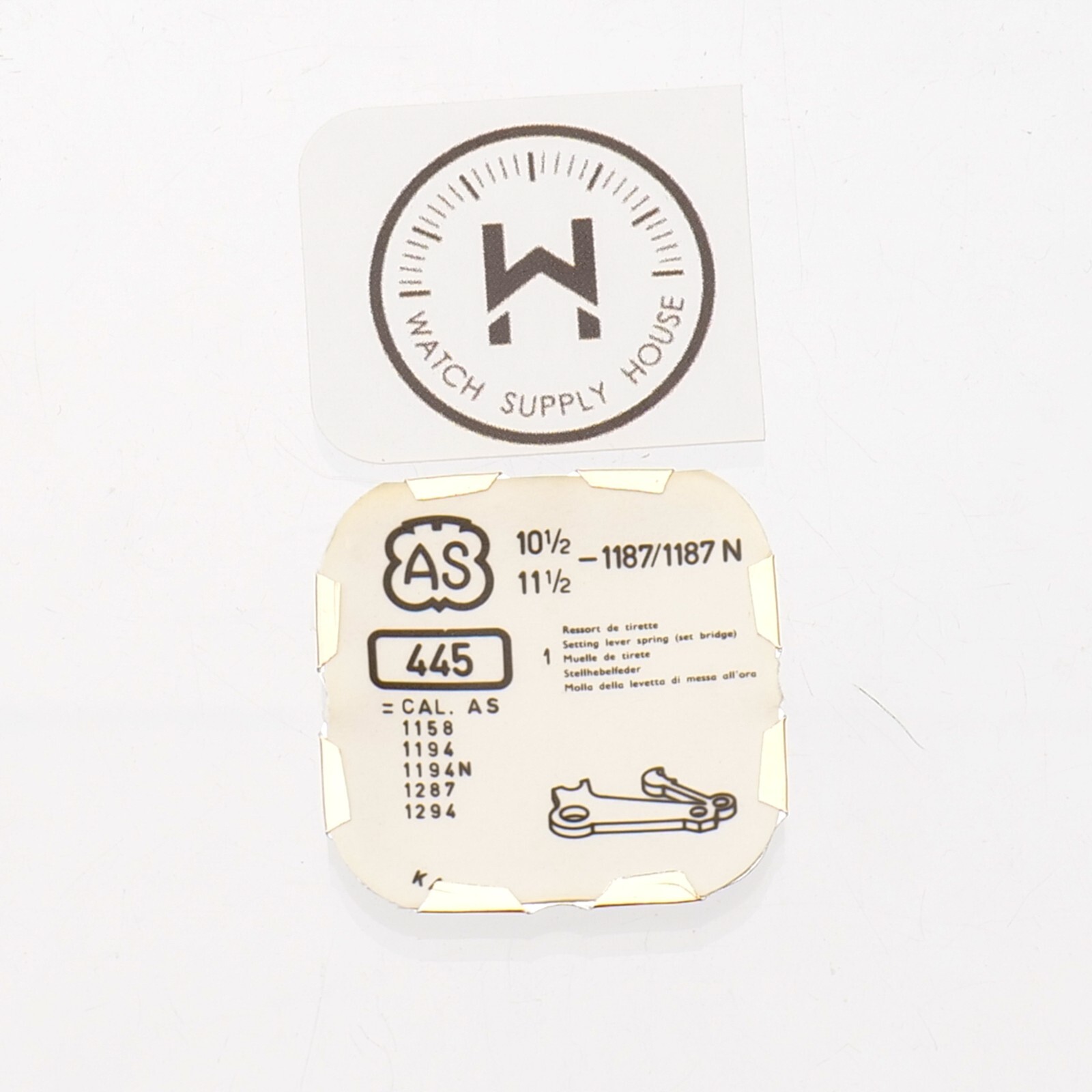 AS 1187, 1187N Watch Setting Lever Spring Set Bridge Watchmaker (C19R1)