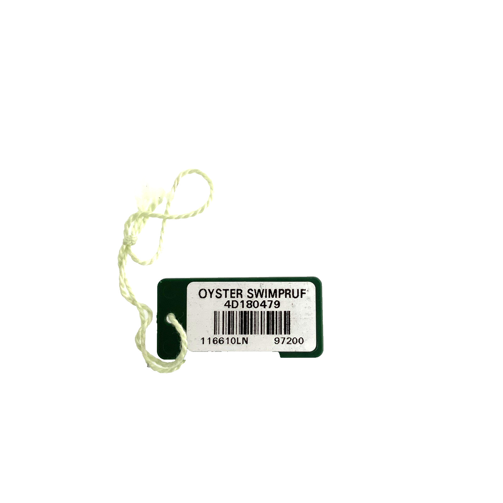 ROLEX SUBMARINER 116610LN GREEN SERIAL HANG TAG