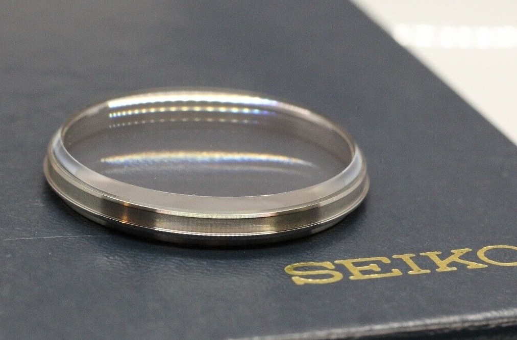 New Bezel W Glass Crystal Seiko Jumbo 6138-3002 6138-3005 6138-3003 365V06GNS