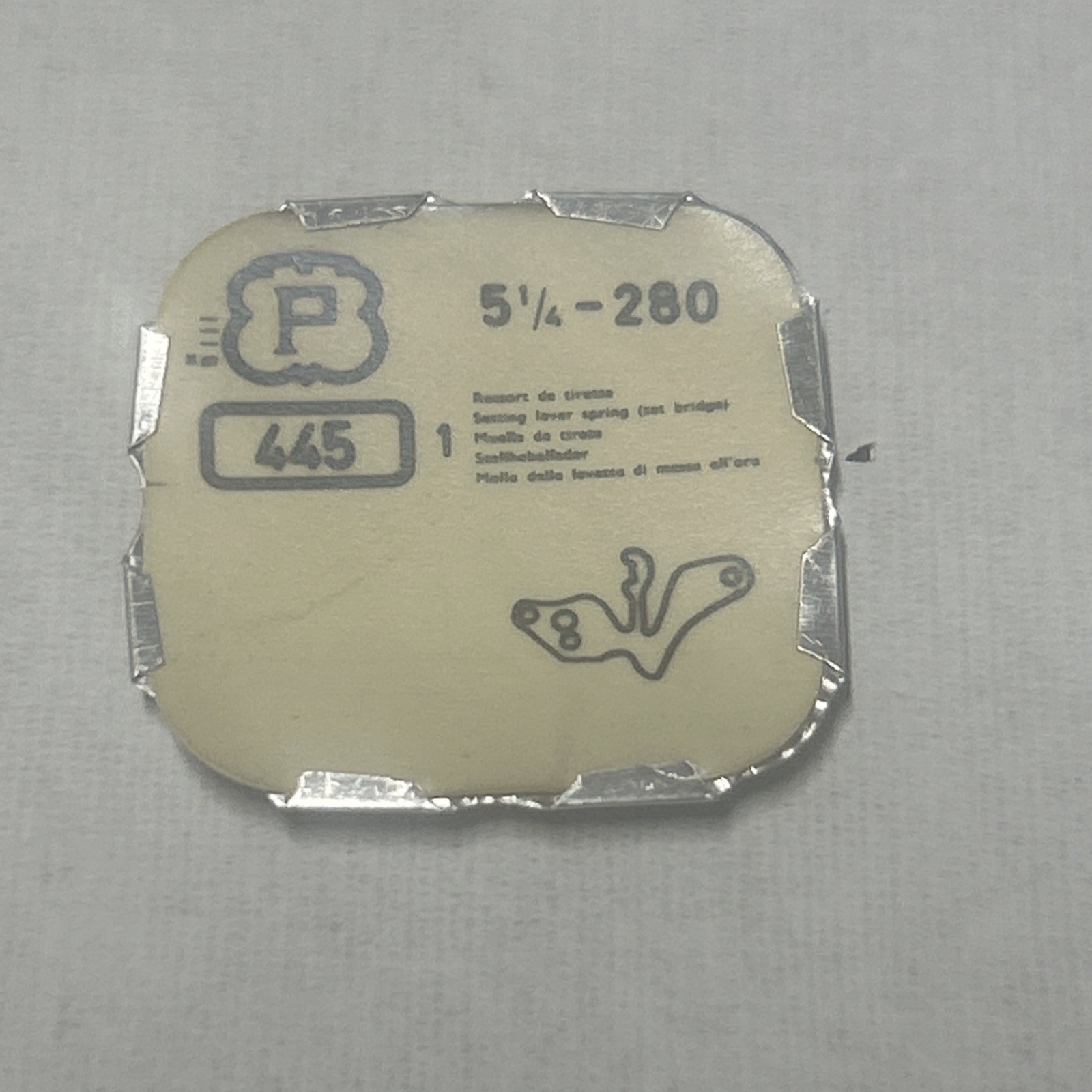 Peseux 280 Set Bridge