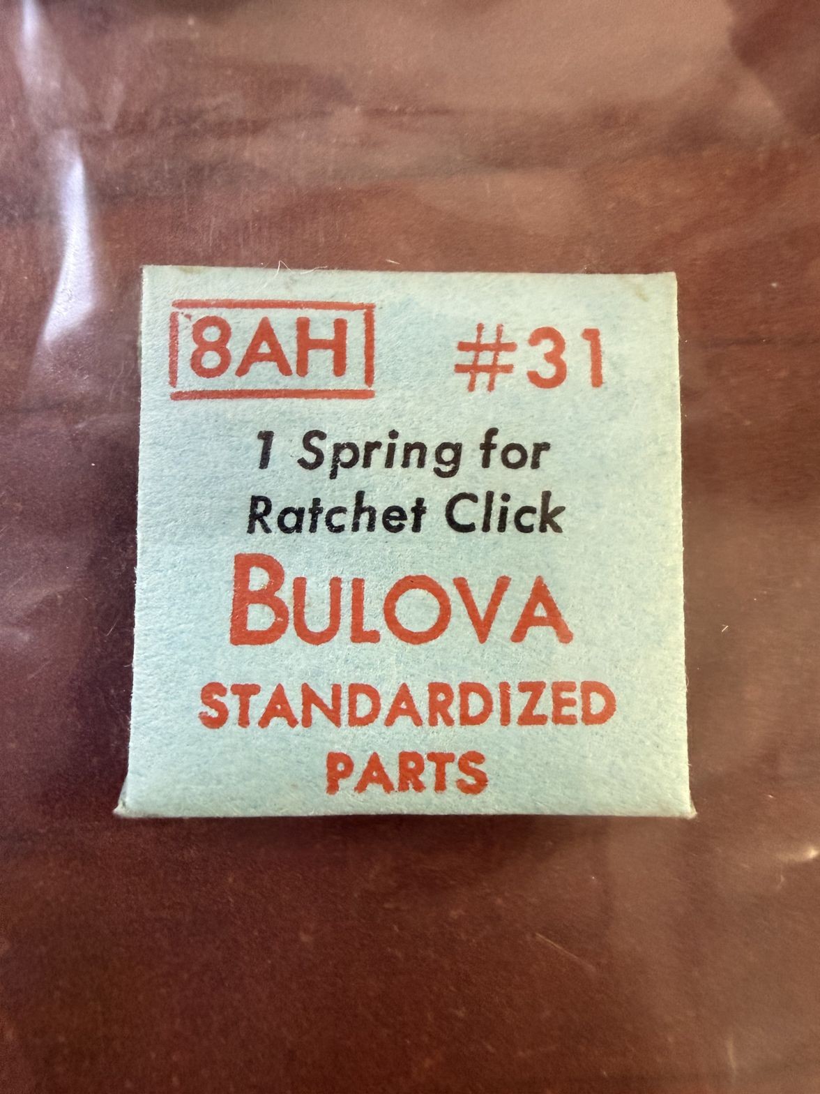 Bulova 8AH Spring For Ratchet Click #31 NOS Genuine Vintage Watch Part NEW