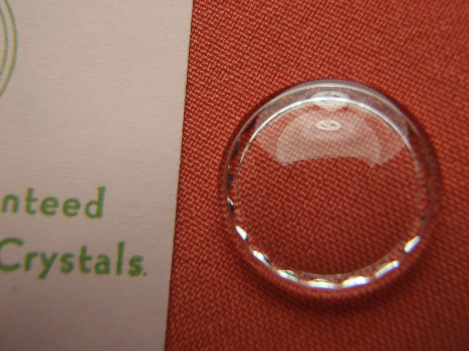 FWC HIGH ROUND Diamond Edge PLASTIC WATCH CRYSTAL 15.1 MM NOS