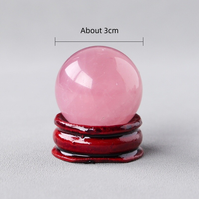 Natural Crystal Sphere Healing Stone Ball Reiki Feng Shui Meditation Desk Decor