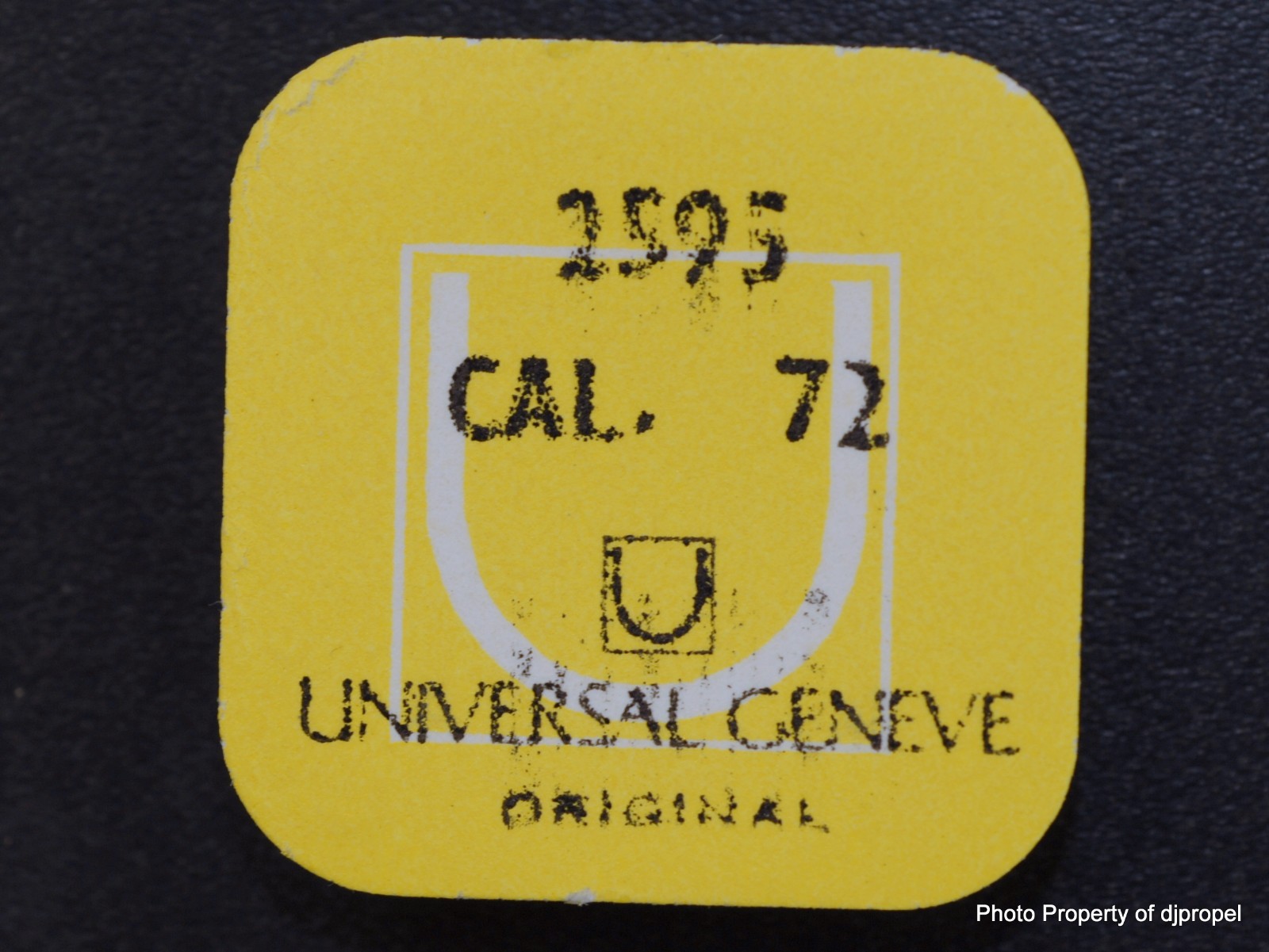 Vintage Universal Geneve Cal. 72 Guard for Jumper Part # 2595