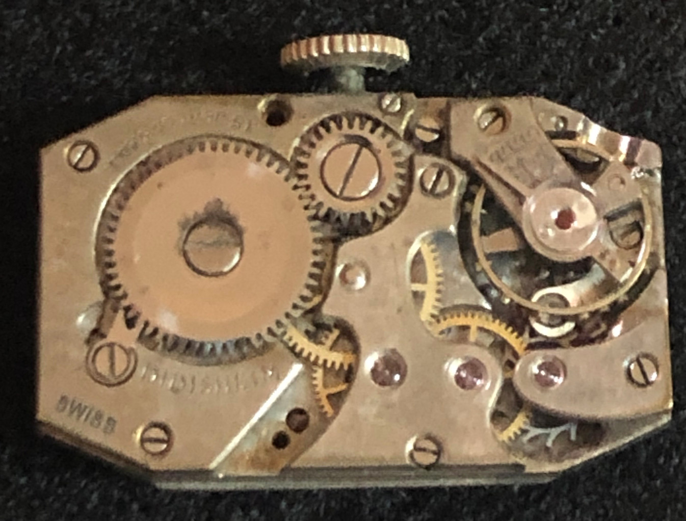 Vintage Paul Ditisheim Watch Movement Parts/Repair 15j Swiss