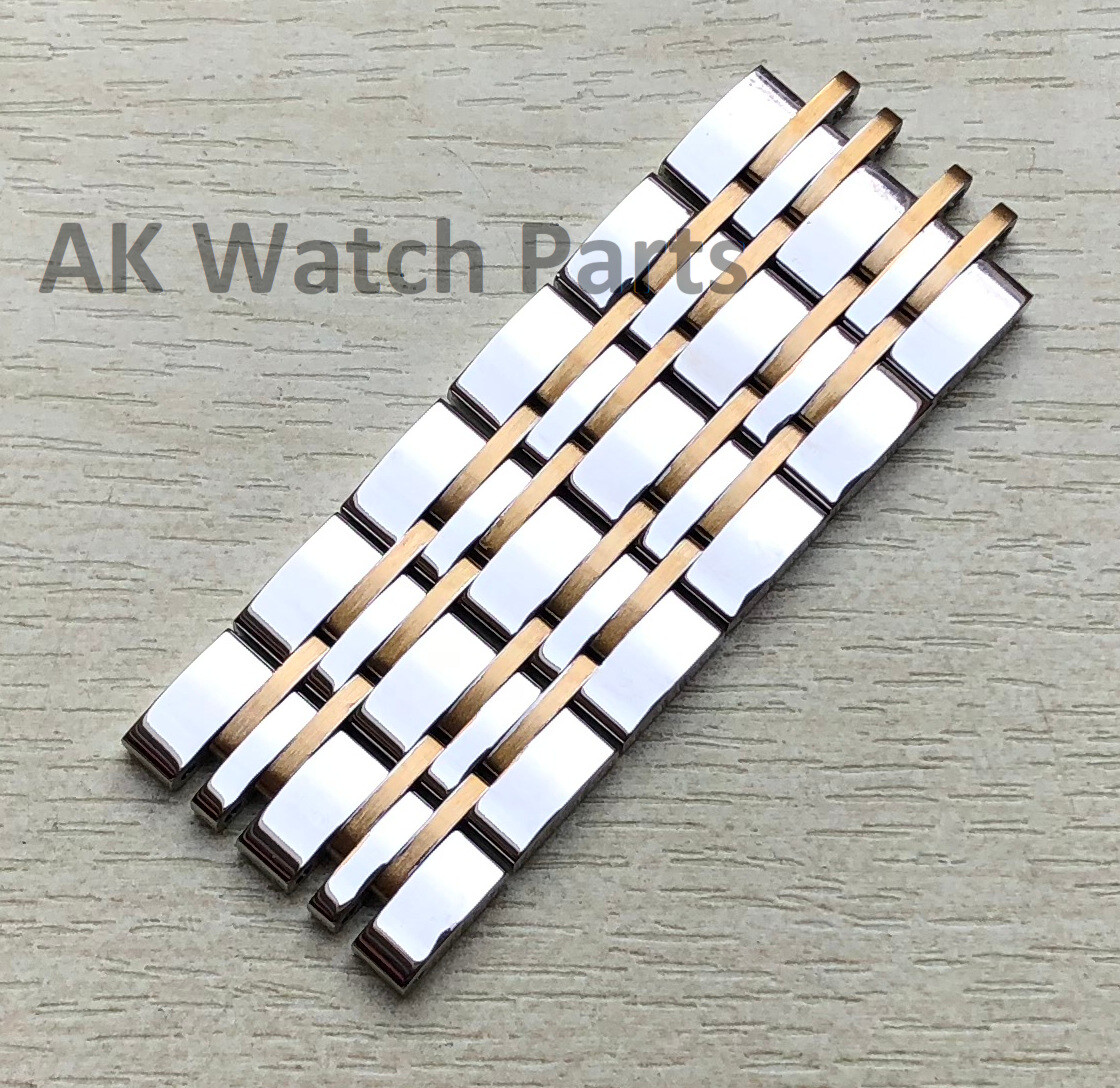 TOP FIXED Two-Tone Links Fits Tissot Carson T085407A T085410A 19mm strap spare
