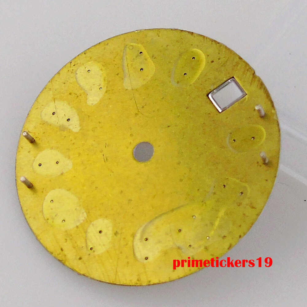 29mm Black/Blue/Green Sterile Watch Dial Date Hands Set Fit NH35 NH35A Movement