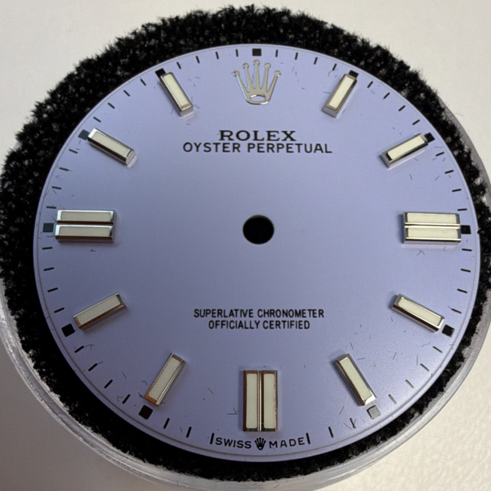 Rolex custom lavender dial for Oyster Perpetual model 126000 36mm