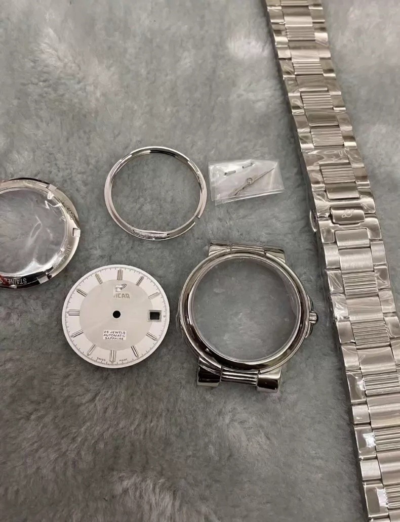 For ar DIY 35mm Watch Steel Case kit For 2824 movement