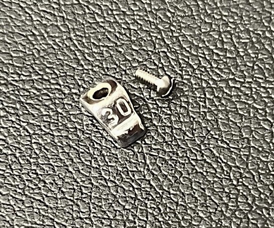 Rider Tab Steel or 18k Solid Gold 15 30 45 12 Watch Parts with steel screw E S W