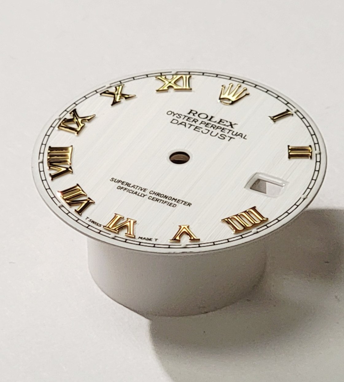 Genuine Rolex Dial DateJust 36mm White Porcelain Style Roman Y 16013, 116233
