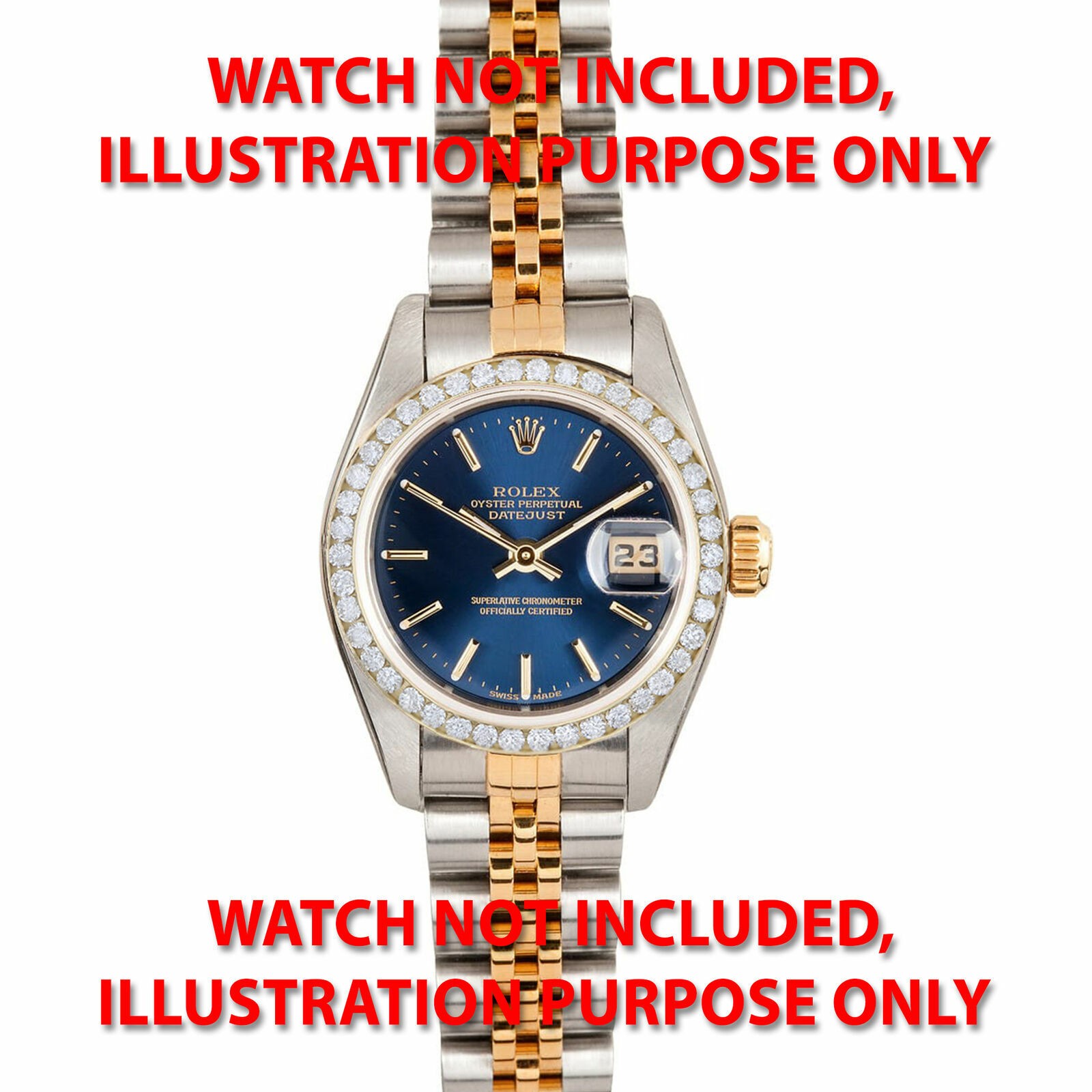 CHANNEL SET NATURAL DIAMOND BEZEL 1CT BEZEL FOR ROLEX 26MM 69238, 69258, 69268