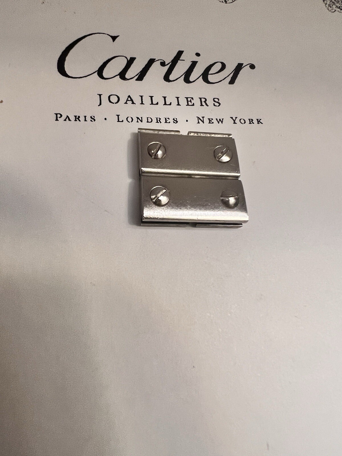 Cartier Watch Link Santos Stainless Steel 14mm PREOWNED COMPLETE Swiss Made