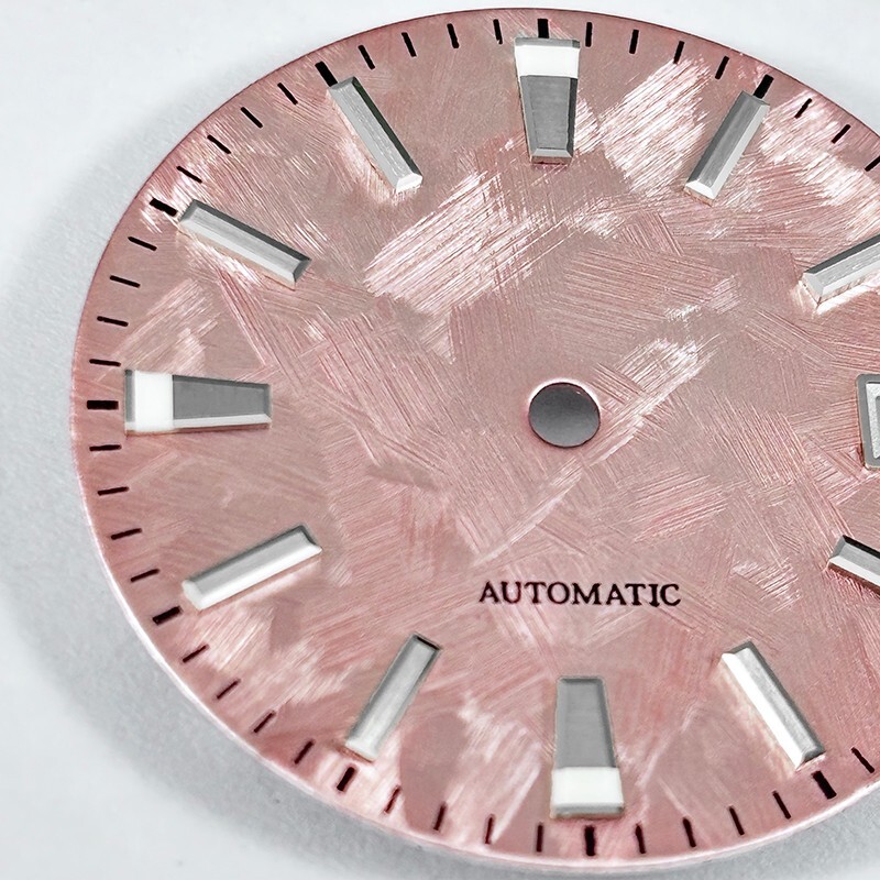NH35 Dial Sea of Clouds No Lume Sakura Pink 28.5mm Dial for NH35NH36 Movement