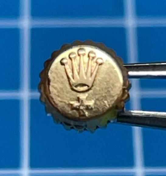 Vintage Pre-1960 Rare Rolex 6mm Yellow Gold Brevet “cross” Crown