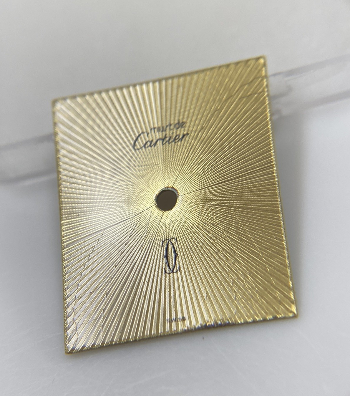 Original Cartier Must De Cartier GM Tank Cal. 78 (ETA 2512) Gold Sunburst Dial