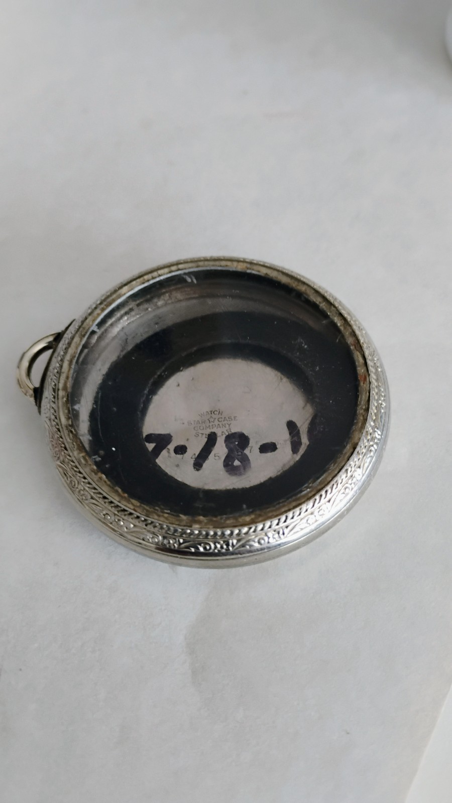WATCH STAR CASE CO. STELLAR NO. 7465357 CASE ONLY 1916 ANTIQUE (R3D)