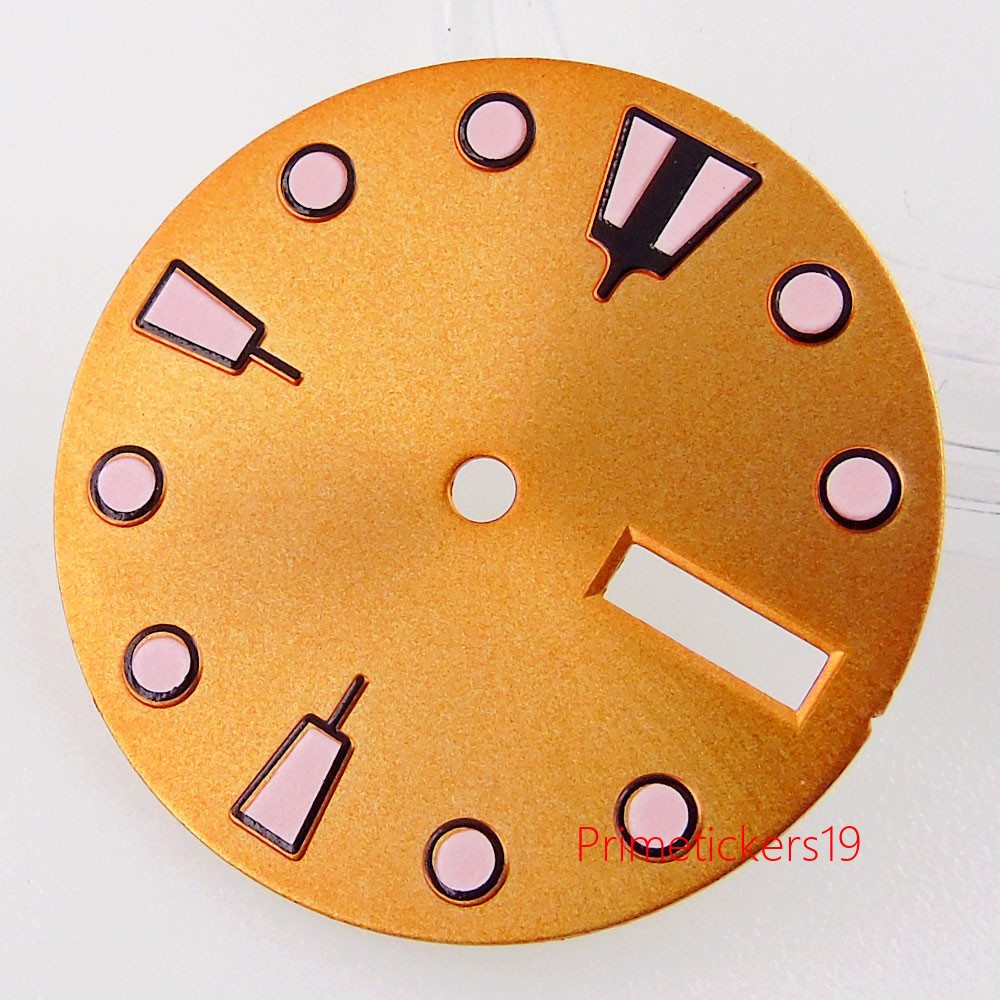 28.5mm Watch Dial Spare Parts Fit For NH36/NH36A Automatic Movement Luminous Day