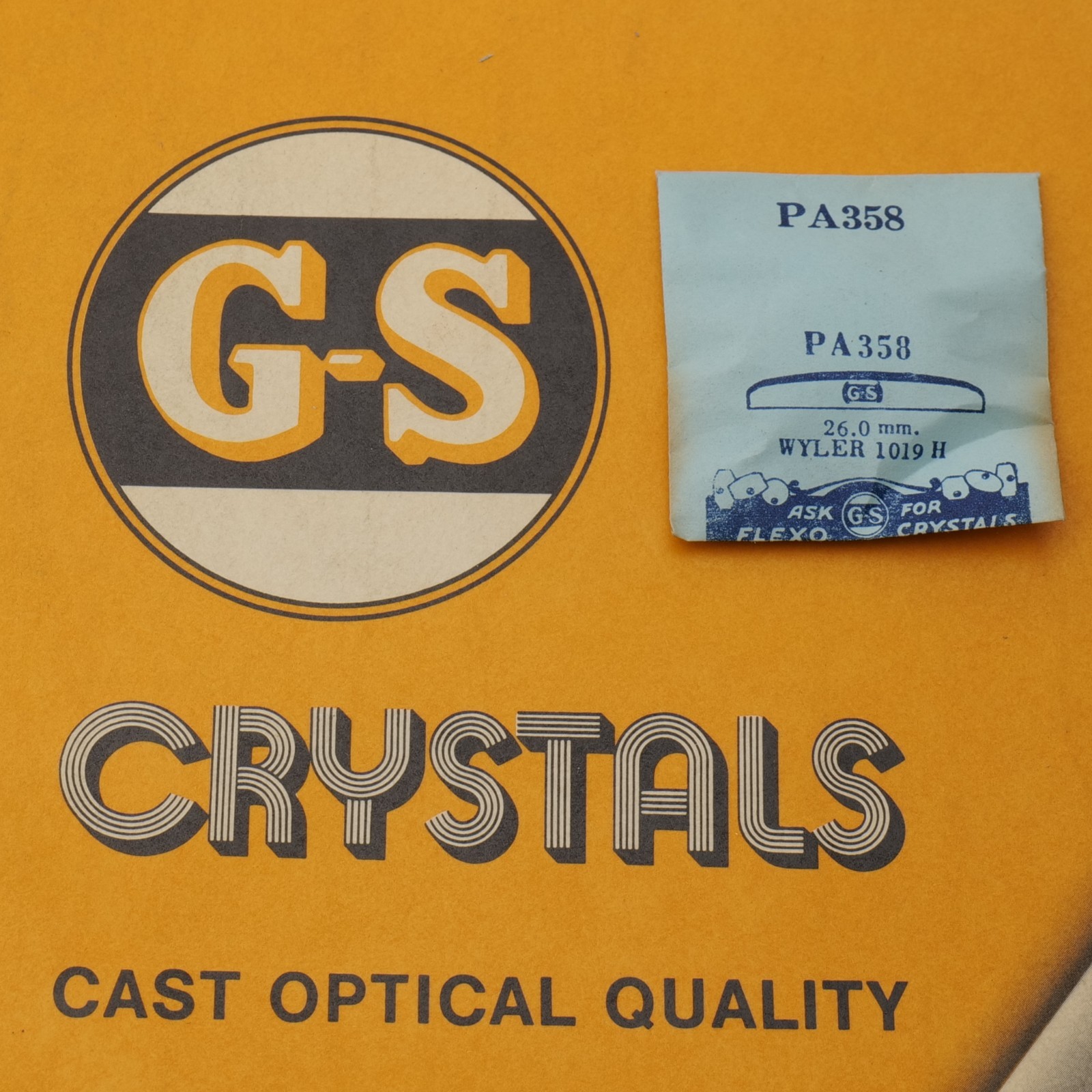 G-S Acrylic Watch Acrylic Crystal PA358 For Wyler – 26.0mm (PA1D7)