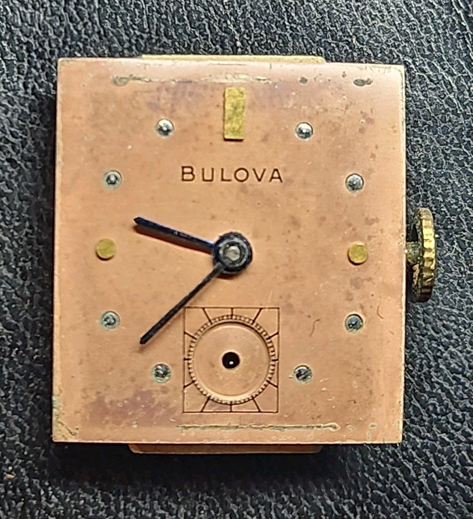 Bulova Cal 8AE Manual Wind 17J Watch Movement FOR PARTS/REPAIR