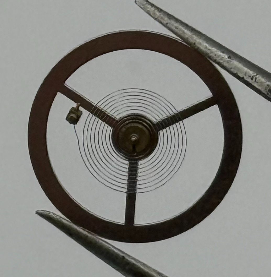 BFG 582 Balance Wheel Complete And Spring 13½”’ 1782 Watch Movement Parts NOS