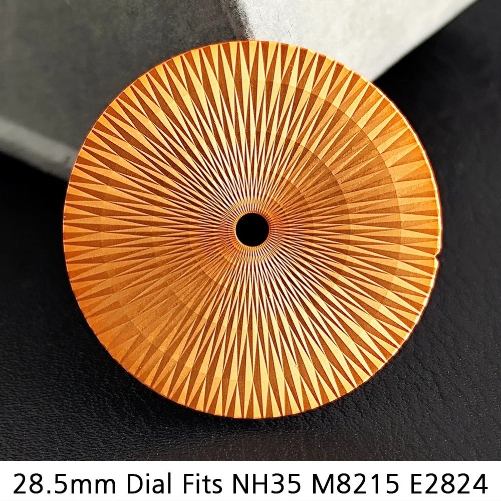 28.5mm Texture Watch Dial fits NH35 M8215 E2824 Movement Repair Accessory Part
