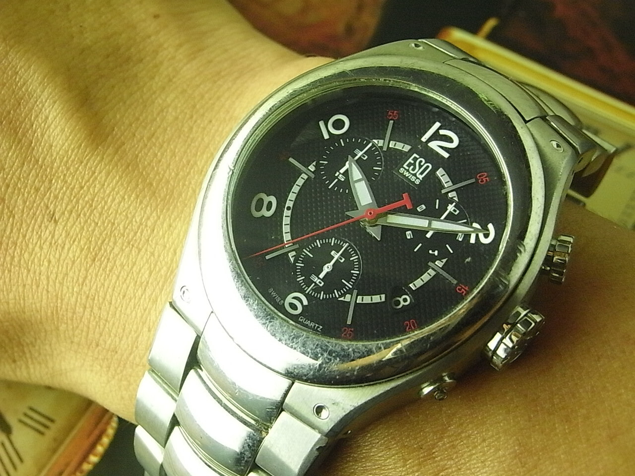 40MM ESQ BY MOVADO CATALYST CHRONO SALESMAN SAMPLE DEMO WATCH (without movement)