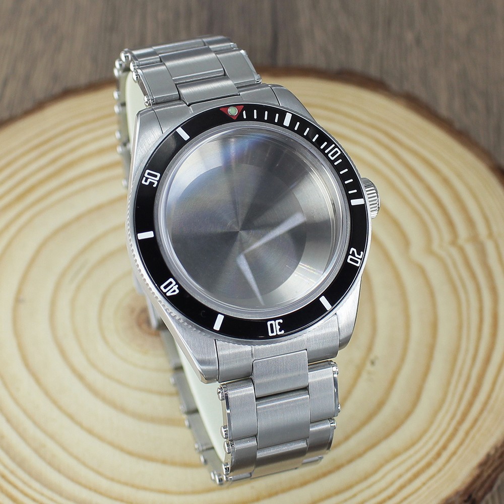 Sapphire 39mm Diver Watch Case+Fine Steel Bracelet 10ATM For Seiko NH35 Movement