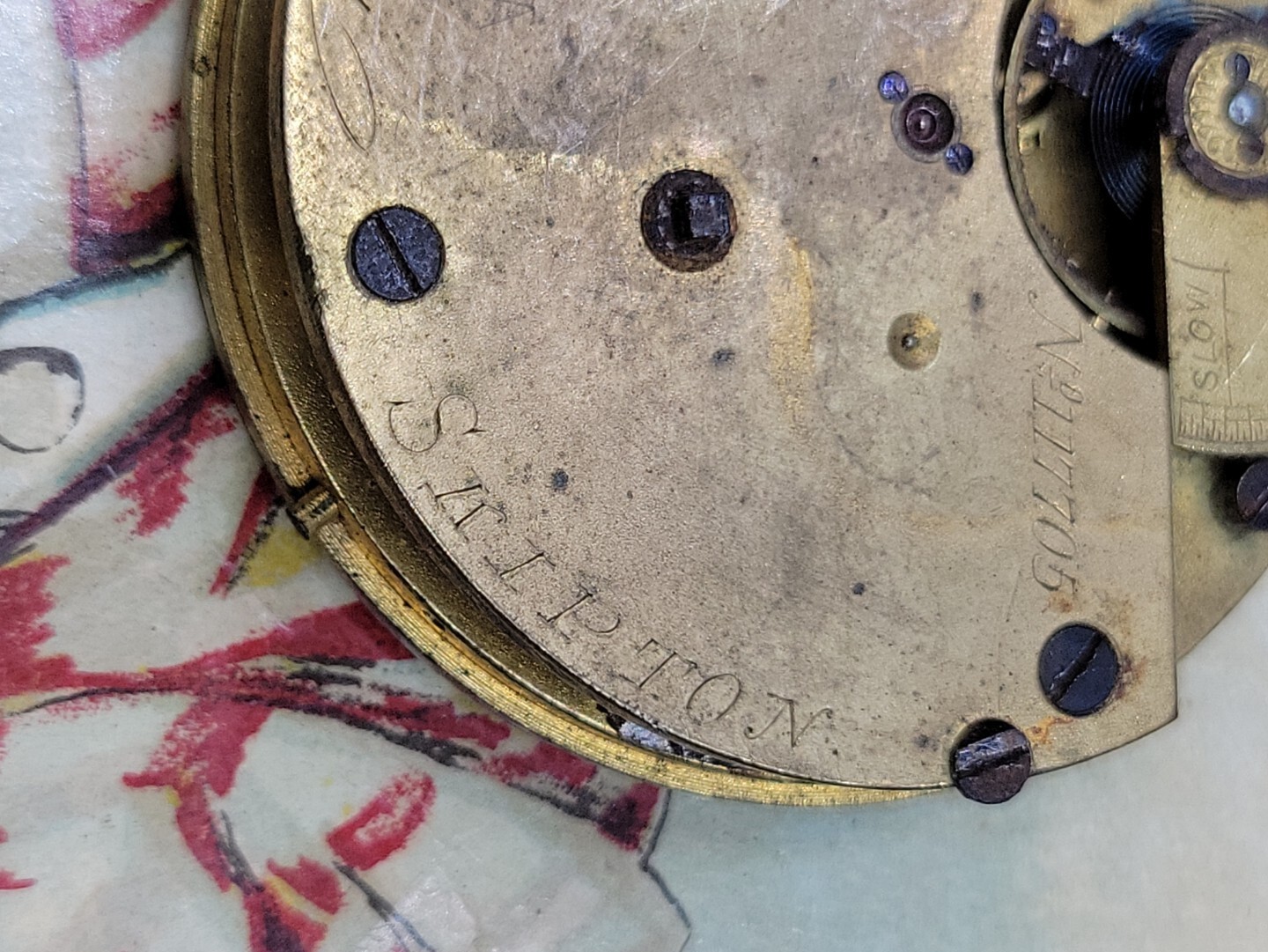 47mm Thomas Fattorini Chronometer Skipton Pocket Watch Movement As Is