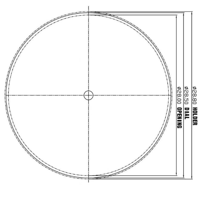 SKX Plastic Chapter Ring Circle Scale Ring For Movement NH35/NH36 Skx007/Skx009