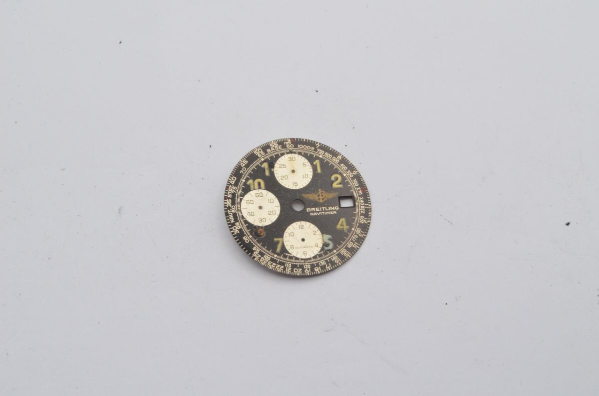 Breitling Dial For Old Navitimer Dial Black Used Condition