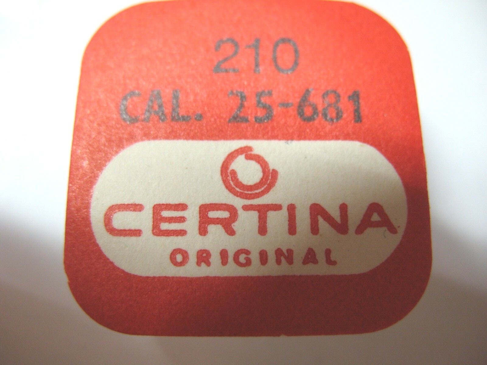 CERTINA 25-681,25-682,25-671 THIRD WHEEL PART 210