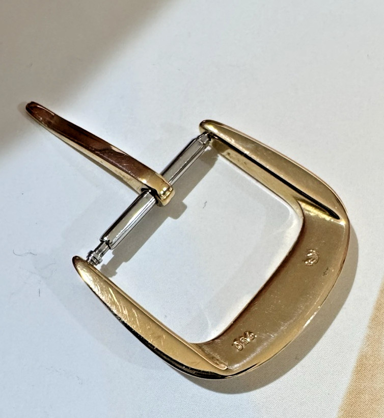 Franck Muller Watch Tang Buckle Clasp 15mm 750-18k YELLOW GOLD 3.9 grams SWISS