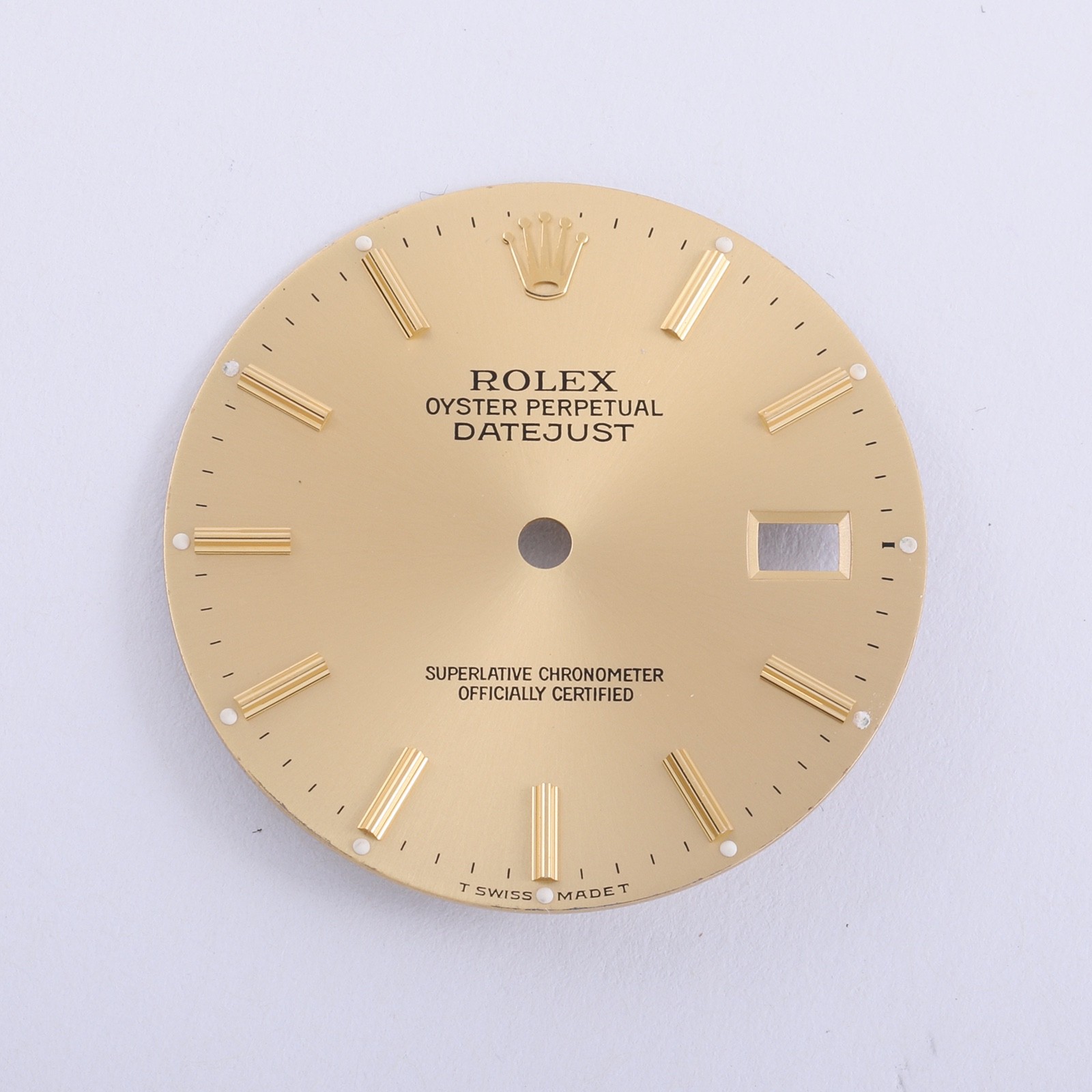 Rolex Mens Datejust 36mm Champagne Stick Dial T Swiss Made T 16013-16233 #c16