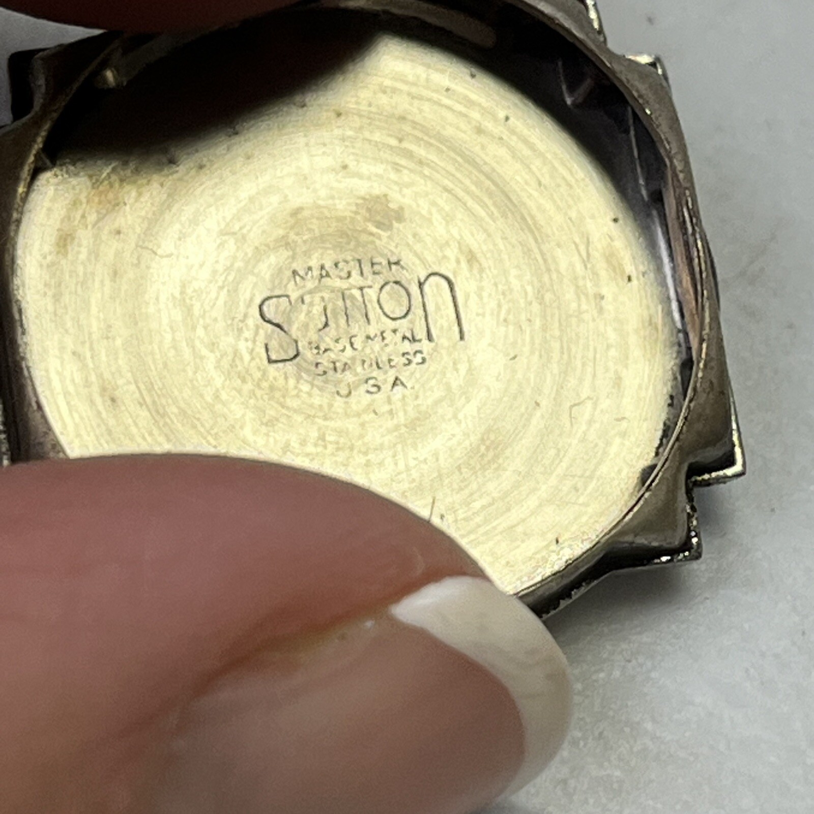 Vintage Neuchatel Master Sutton Wrist Watch Face 6 Jewels Parts/Repair Only #409