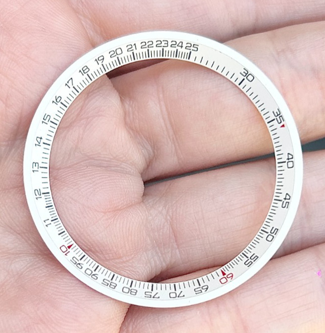 A Breitling Chronograph Navitimer Wristwatch Tachy meter inner bezel.