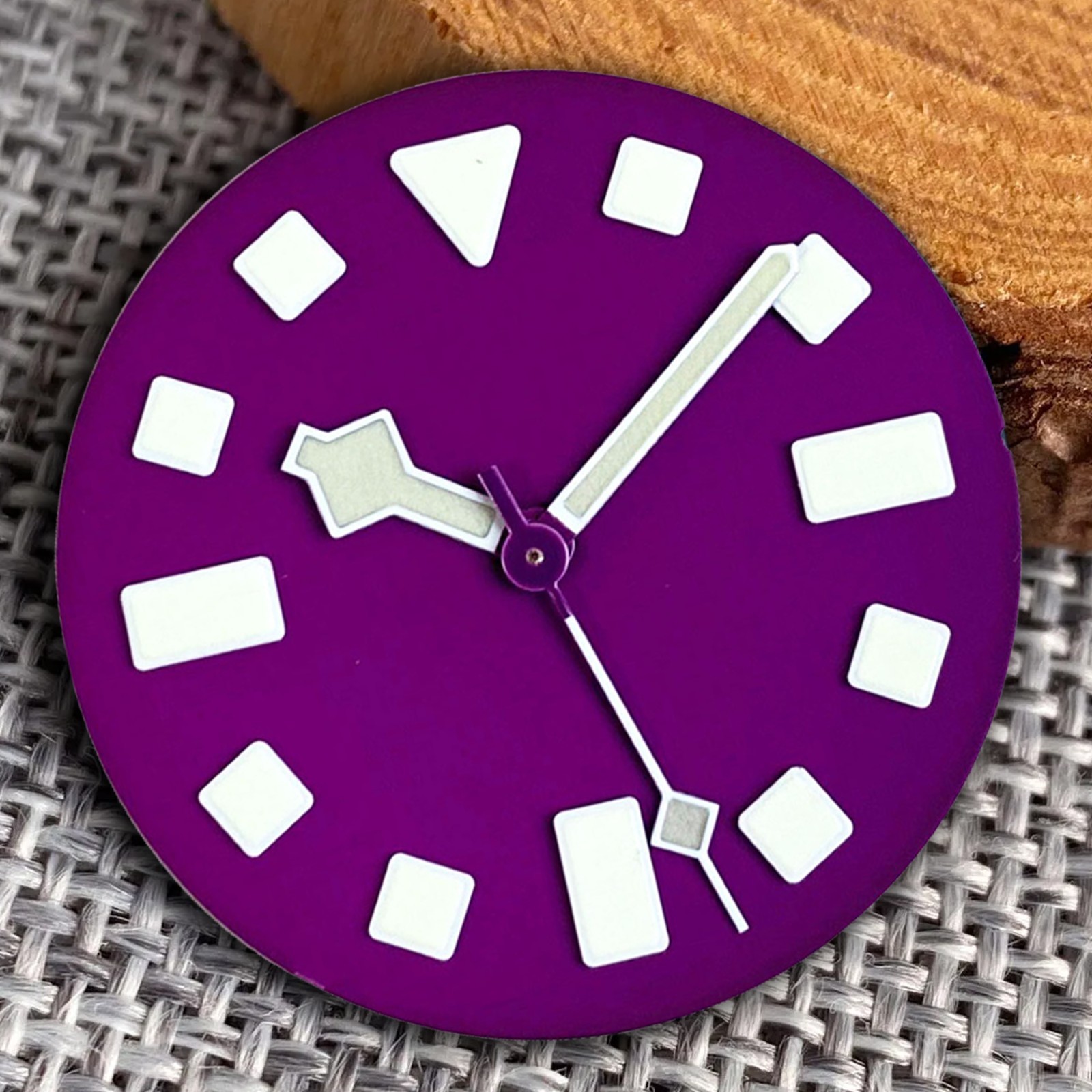 Purple Green Blue 29mm Watch Dial Set Lume fit NH35 NH36 For FXD Diver Men Watch